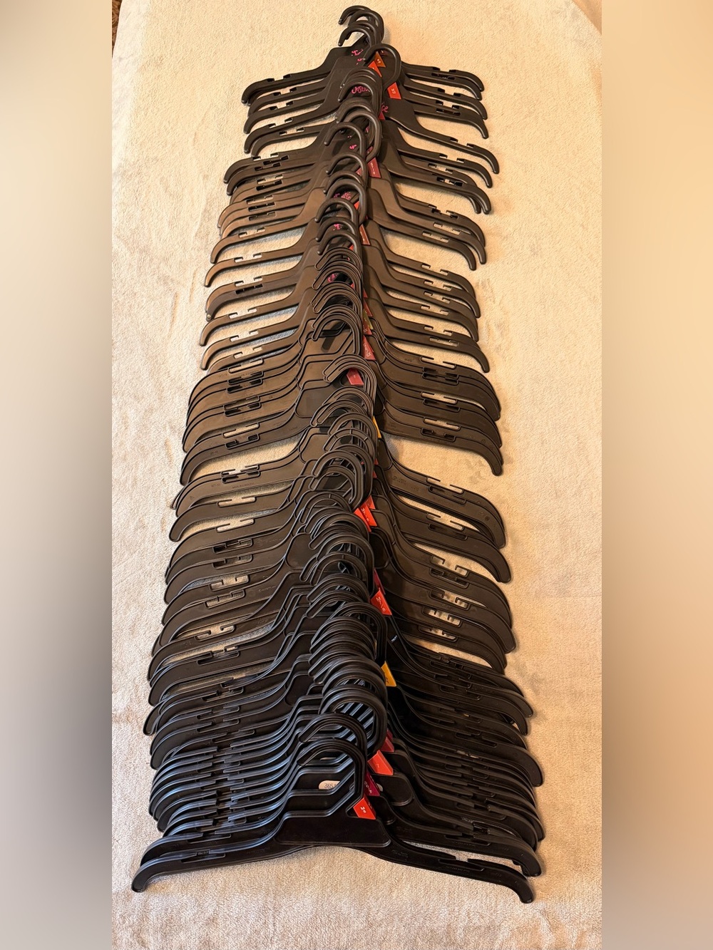 Black Plastic Garment Hangers - Lot